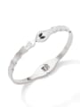 thumb Stainless steel Cubic Zirconia Snake Hip Hop Band Bangle 2