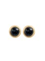 thumb Men's and women's natural stone inlaid Earrings 1