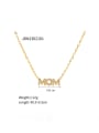 thumb Stainless steel Rhinestone Letter Hip Hop Necklace 2