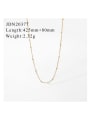 thumb Stainless steel Bead Geometric Trend Link Necklace 4