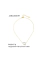 thumb Stainless steel Cubic Zirconia Geometric Dainty Necklace 3