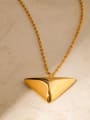 thumb Stainless steel Triangle Hip Hop Necklace 2