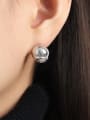 thumb Titanium Steel Round Ball Minimalist Stud Earring 1