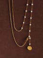 thumb Titanium Steel Tassel Hip Hop Lariat Necklace 2