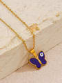 thumb Stainless steel Enamel Butterfly Vintage Necklace 2