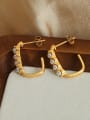thumb Titanium Steel Imitation Pearl Geometric Trend Stud Earring 2