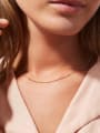 thumb Stainless steel Bead Geometric Trend Link Necklace 1