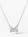 thumb Stainless steel Butterfly Trend Necklace 2