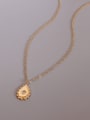 thumb Titanium 316L Stainless Steel Rhinestone Water Drop Vintage Necklace with e-coated waterproof 2