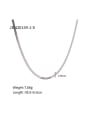 thumb Stainless steel Geometric Hip Hop Link Necklace 2