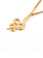 thumb Fashion exaggerated personality animal pendant golden snake-shaped necklace 1