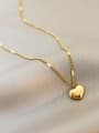 thumb Titanium Steel Heart Letter Minimalist Necklace 2