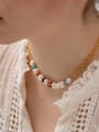 thumb Stainless steel Freshwater Pearl Bohemia Beaded Necklace 1