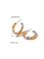thumb Trend Geometric Stainless steel Ring And Earring Set 3
