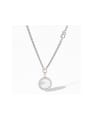 thumb Stainless steel Shell Round Trend Necklace 0