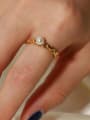 thumb Stainless steel Freshwater Pearl Geometric Dainty Ring 1