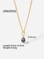 thumb Stainless steel Imitation Pearl Water Drop Vintage Necklace 3