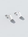 thumb Titanium 316L Stainless Steel Smooth Geometric Minimalist Stud Earring with e-coated waterproof 2