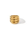 thumb Stainless steel Geometric Trend Band Ring 0