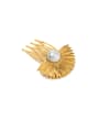 thumb Stainless steel Imitation Pearl Trend Flower Jaw Hair Claw 0