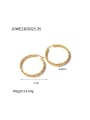thumb Stainless steel Round Trend Earring 1