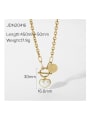 thumb Stainless steel Imitation Pearl Heart Trend Cuban Necklace 4