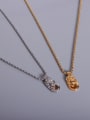 thumb Titanium 316L Stainless Steel Geometric Vintage Necklace with e-coated waterproof 2