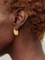 thumb Stainless steel Smooth Geometric Vintage Drop Earring 2