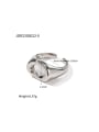 thumb Stainless steel Geometric Trend Band Ring 3