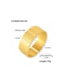 thumb Titanium Steel Geometric Trend Band Bangle 2