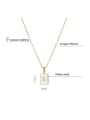 thumb Stainless steel Shell Message Trend Initials Necklace 3