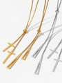thumb Stainless steel Geometric Trend Lariat Necklace 1