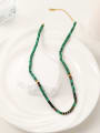 thumb Natural Stone Green Vintage Necklace 0