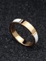 thumb Titanium Geometric Minimalist Band Ring 1