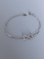 thumb Titanium 316L Stainless Steel Cubic Zirconia Bowknot Minimalist Link Bracelet with e-coated waterproof 2