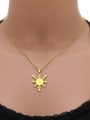 thumb Stainless steel Geometric Ethnic Smooth Gold Philippine Map Pendant Necklace 1