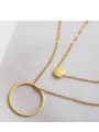 thumb Simple circle double necklace 2