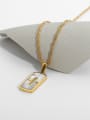 thumb Stainless steel Shell Letter Trend Initials Necklace 1