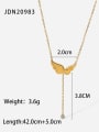 thumb Stainless steel Butterfly Vintage Lariat Necklace 2