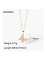 thumb Stainless steel Cubic Zirconia Butterfly Dainty Necklace 4