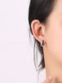 thumb Brass Cubic Zirconia Geometric Trend Stud Earring 1