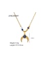 thumb Stainless steel Natural Stone Moon Trend Necklace 2