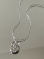 thumb Titanium Steel Flower Minimalist Necklace 1