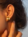 thumb Stainless steel Geometric Hip Hop Stud Earring 1