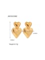 thumb Stainless steel Heart Trend Drop Earring 2