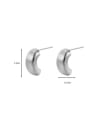 thumb Brass Geometric Minimalist Stud Earring 4