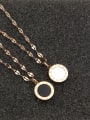 thumb Titanium Shell Number Dainty Necklace 0