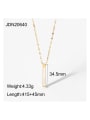 thumb Stainless steel Shell Rectangle Trend Necklace 4