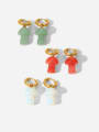 thumb Stainless steel Mushroom Vintage Huggie Earring 3