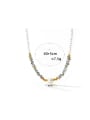 thumb Stainless steel Freshwater Pearl Geometric Trend Beaded Necklace 4